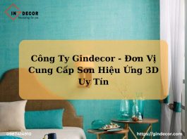 Sơn Hiệu Ứng 3D Gindecor Biến Không Gian Thành Tác Phẩm Nghệ Thuật