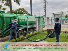 Hút hầm cầu Sóc Trăng sạch sẽ, an toàn với Môi Trường Thoát Nước Hoàng Cường