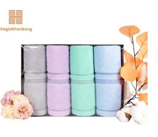 Giá khăn quà tặng, khăn thêu logo, khăn in mới nhất hiện nay